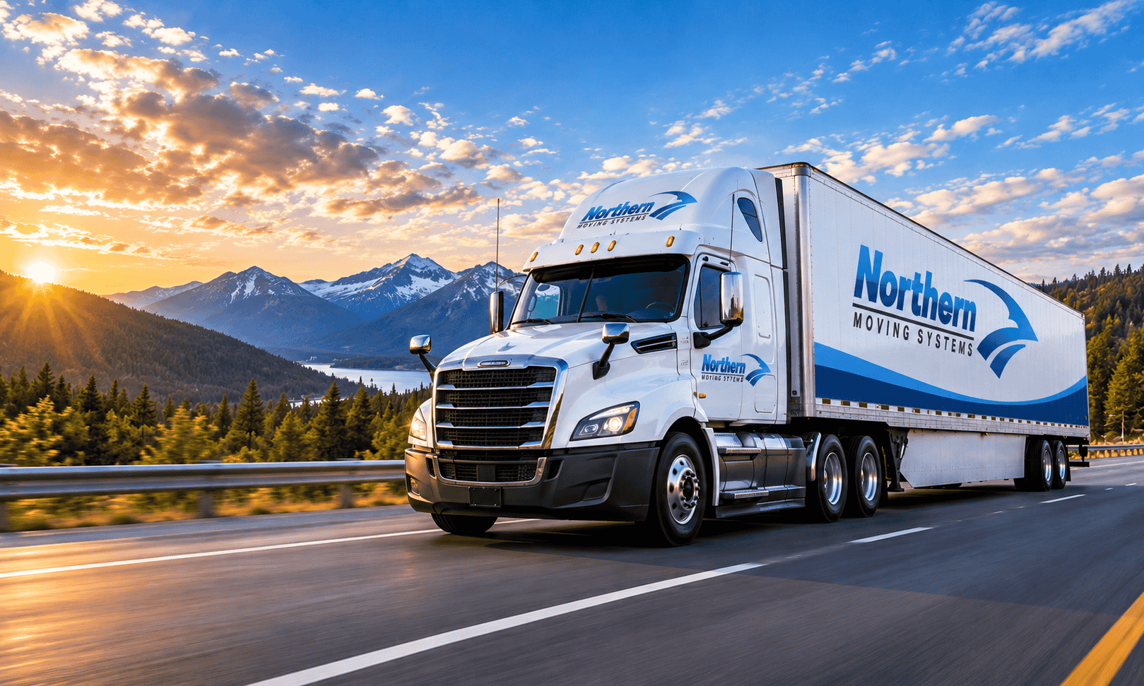 Long distance moving truck